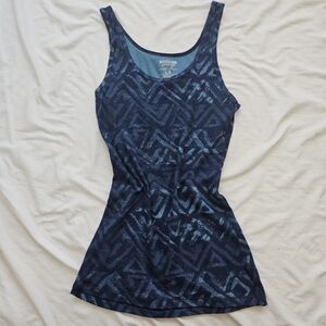 Mossimo Supply Co. Women's Blue Patterned Tank Top